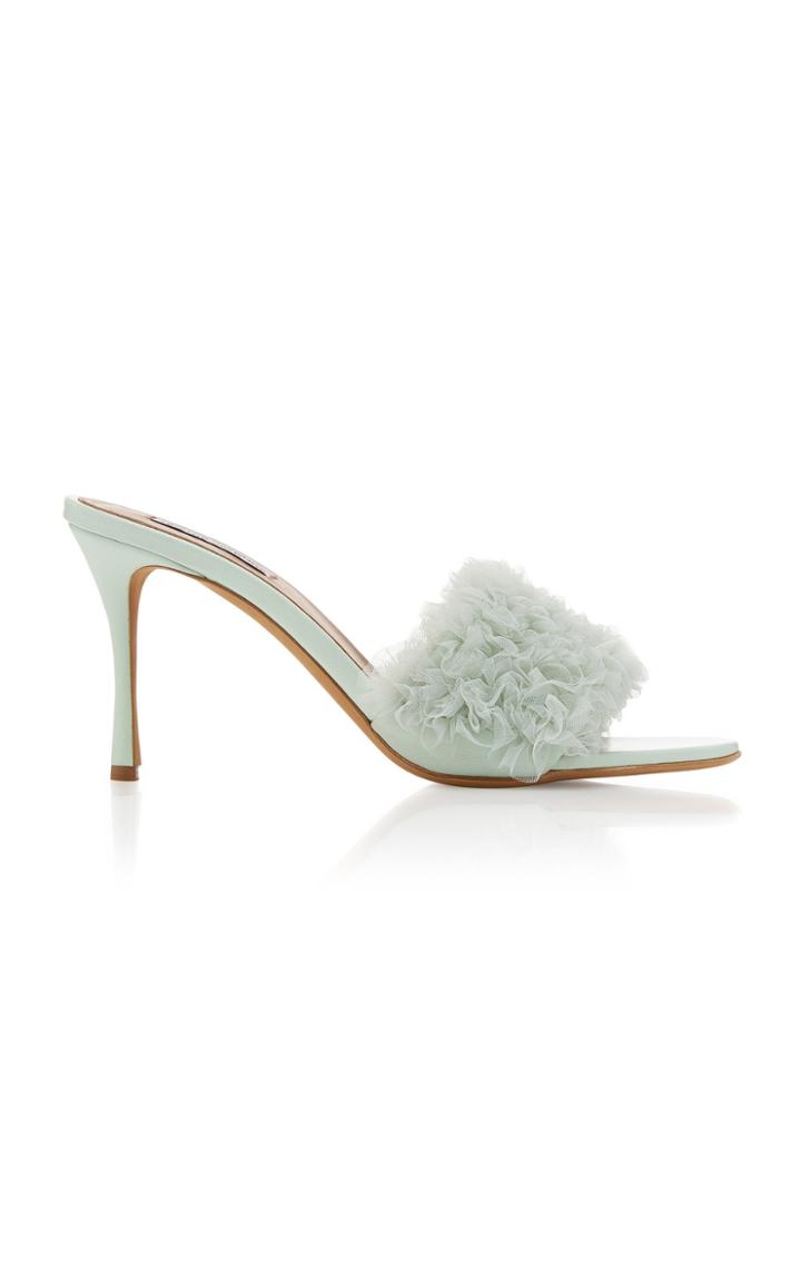 Tabitha Simmons Whipsy Tulle And Leather Sandals