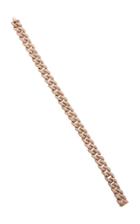 Moda Operandi Shay 18k Rose Gold Medium Pave Link Bracelet