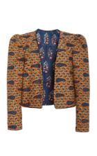 Moda Operandi Alix Of Bohemia Saffron Embroidered Cotton Jacket