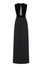 Givenchy Lace-paneled Satin Gown