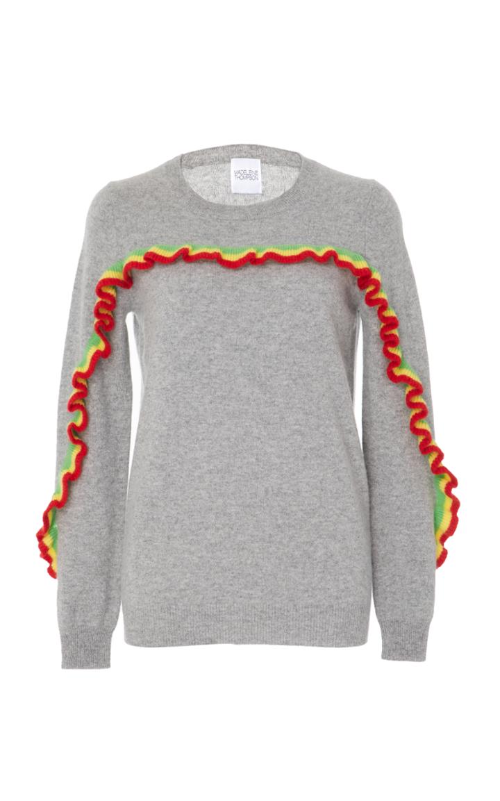 Madeleine Thompson Quail Ruffle Pullover Top