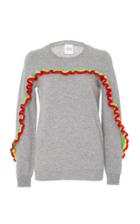 Madeleine Thompson Quail Ruffle Pullover Top