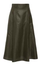 Partow Everly Linen-blend Midi Skirt