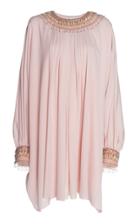 Andrew Gn Embellished Silk-blend Mini Dress