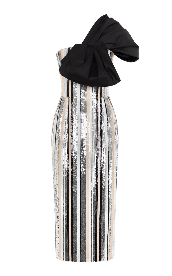 Rasario One Shoulder Bow Dress