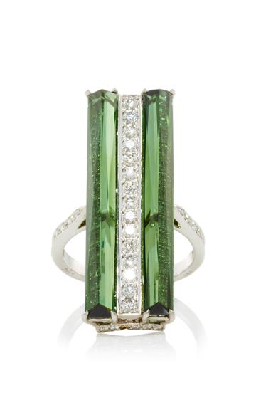 Paolo Costagli Valentina Green Tourmaline And Diamond Ring
