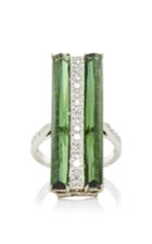 Paolo Costagli Valentina Green Tourmaline And Diamond Ring