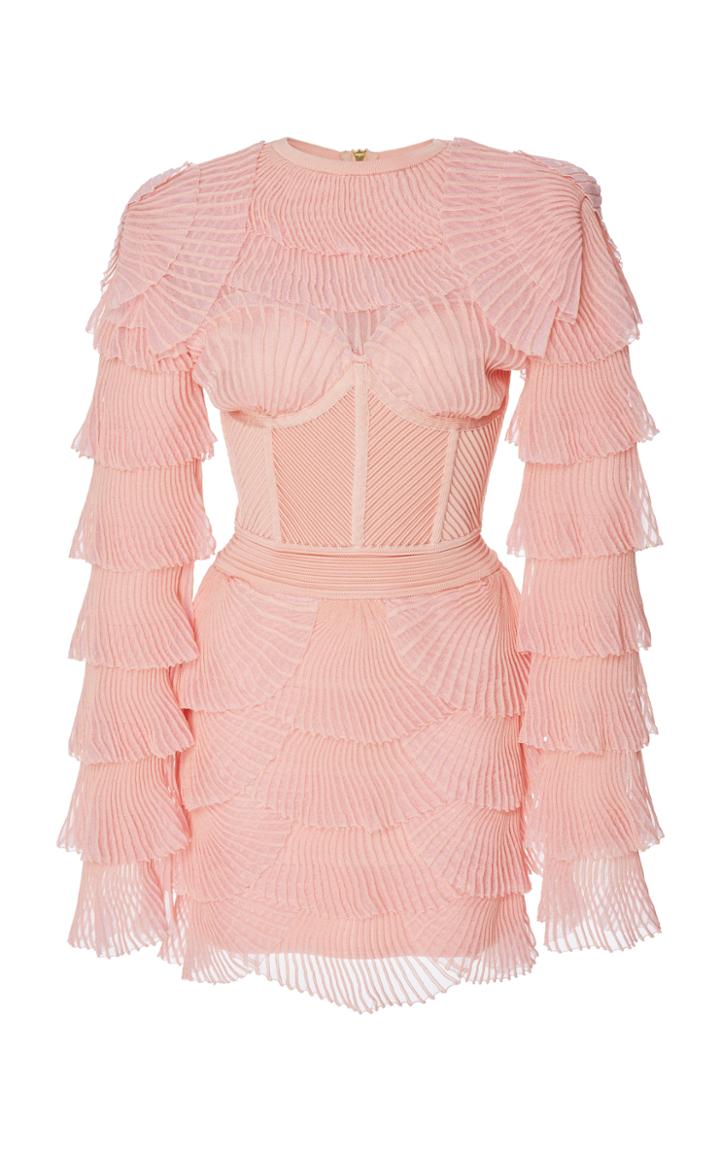 Balmain Ribbed Mini Dress