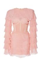 Balmain Ribbed Mini Dress