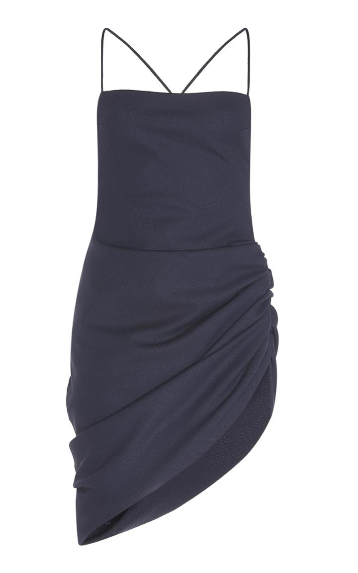 Jacquemus Saudade Draped Wool Dress