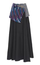 Loewe Knit Basque Wool Skirt