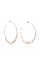 Sydney Evan Pearl Drop Large Hoops