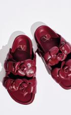 Moda Operandi Valentino Valentino Garavani Rose Leather Slides