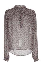 Isabel Marant Toile Emana Printed Chiffon Silk Top
