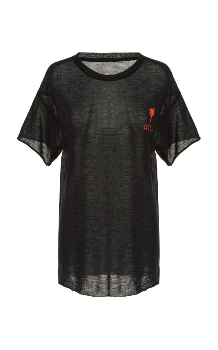 The Elder Statesman Hand Embroidered Monogram Favorite Tee