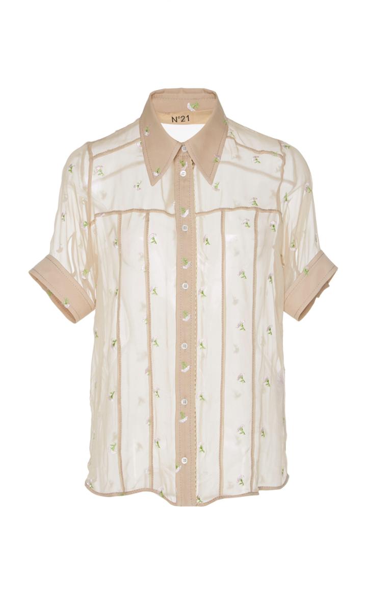 N 21 N&deg;21 Embroidered Silk Shirt