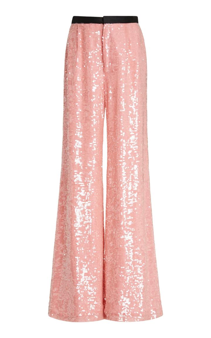 Markarian Chloris Sequined Chiffon Wide-leg Pants
