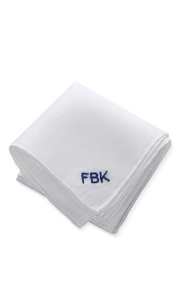 Julia B. Couture Linens Hand Rolled Hem Handkerchief