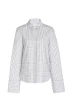 Noon By Noor Helen Cotton Blend Wide Cuff Shirt