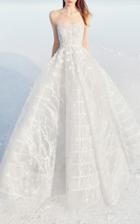 Alex Perry Bride Gigi Strapless Lace Embellished Gown