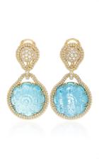 Goshwara G-one 18k Yellow Gold And Muti-stone Earrings