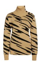 Moda Operandi Paco Rabanne Zebra-print Jacquard Wool Sweater