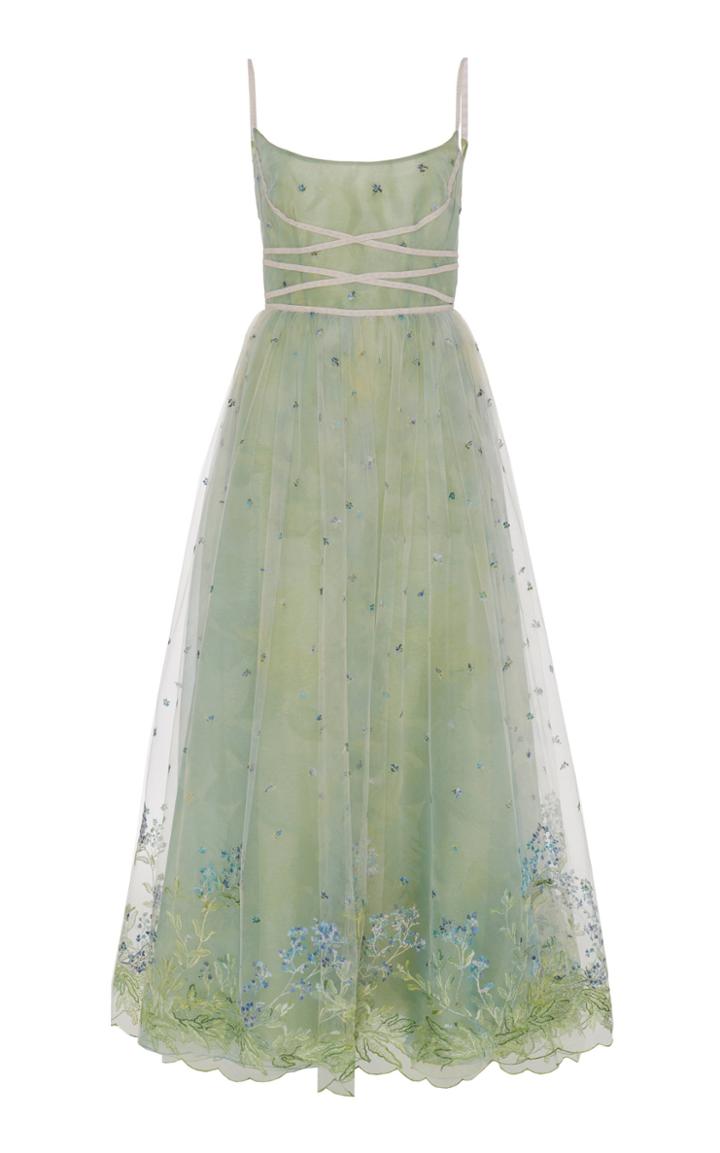 Luisa Beccaria Spaghetti Strap Maxi Dress