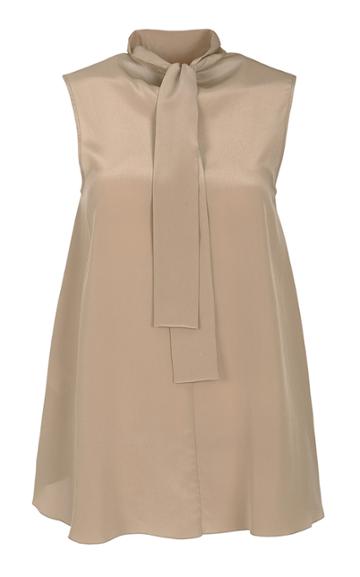 Moda Operandi Ych Ribboned Silk Top Size: 34