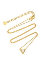 Amrapali Kundan Vintage Diamond And 18k Gold Triangle Pendant Necklace