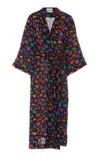 Chufy Tacna Wrap-effect Broadcloth Robe Dress