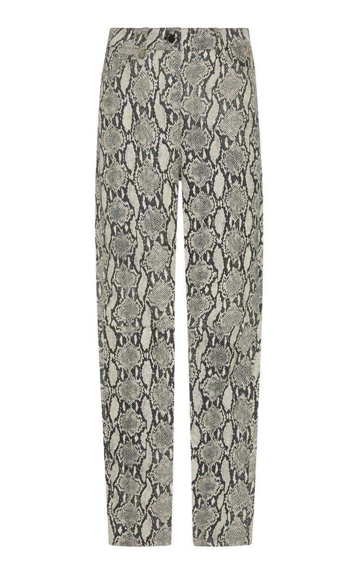 A.l.c. Turner Snake-effect Lamb Leather Pants