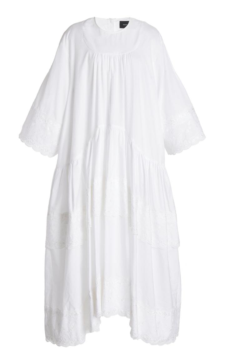 Moda Operandi Simone Rocha Gathered Cotton Maxi Dress