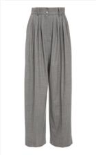 Michael Kors Collection Cropped Pleated Wool-stretch Wide-leg Pants