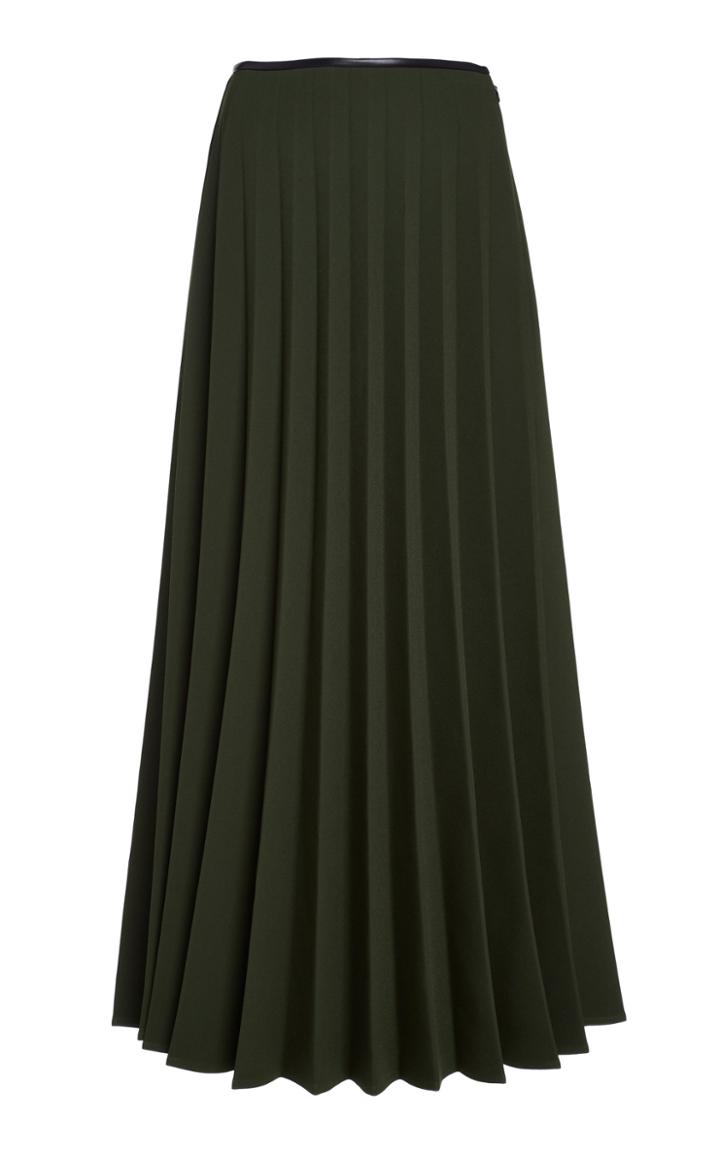 Moda Operandi Peter Do Pleated Cady Maxi Skirt