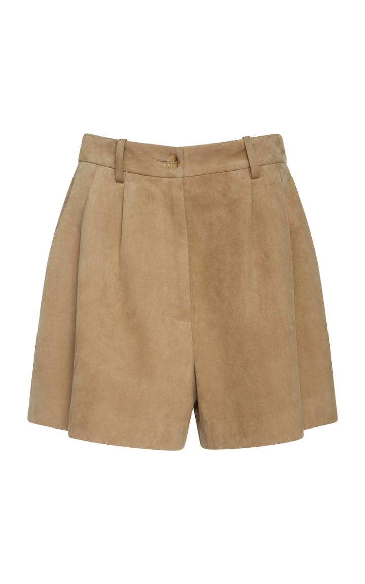 Nili Lotan Roxana Lambskin Leather Shorts