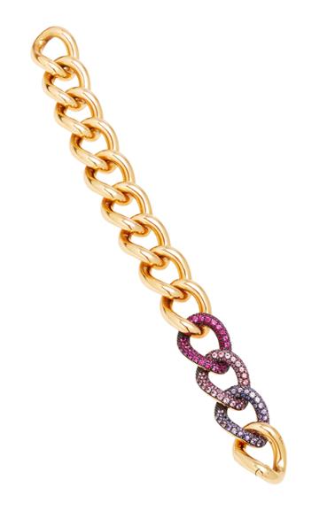 Pomellato Tango Rose Gold 3 Pink Sapphire And Ruby Color Change Bracelet