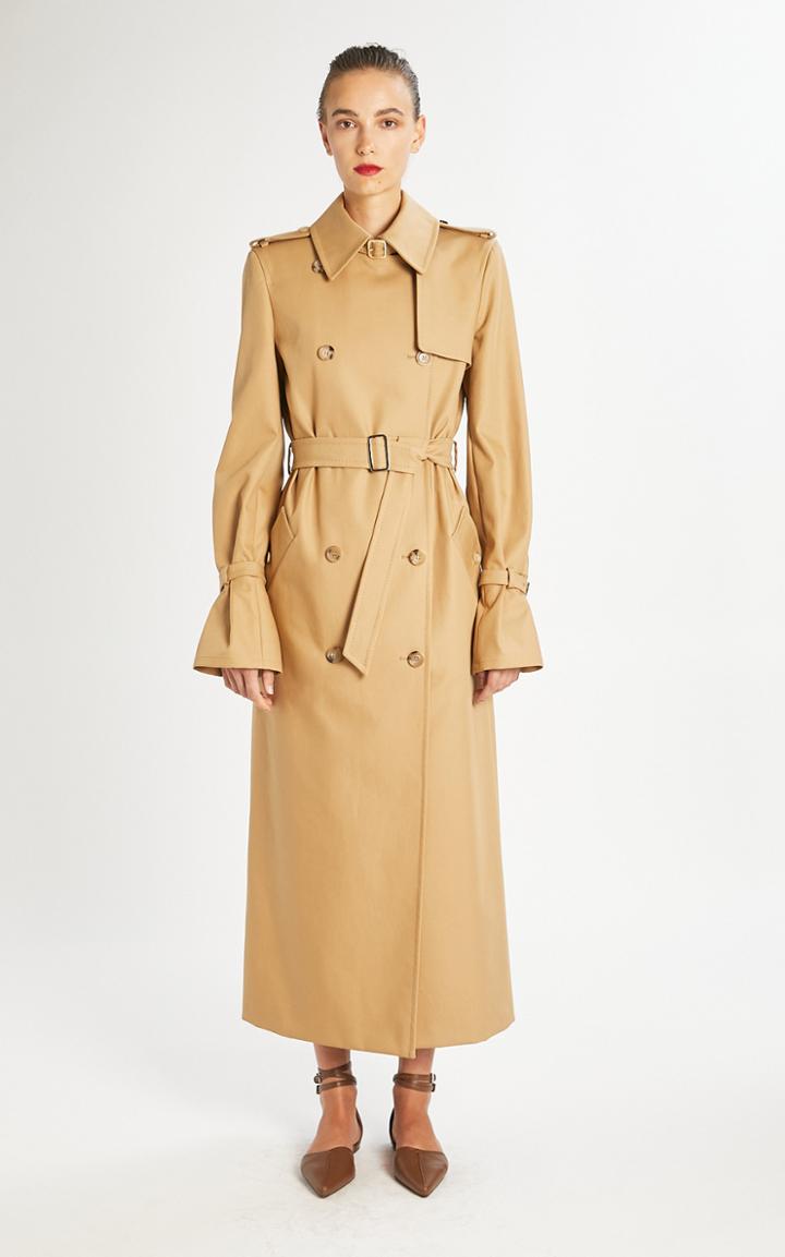 Moda Operandi Max Mara Larix Belted Cotton-gabardine Trech Coat
