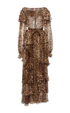 Dolce & Gabbana Leopard Print Gown