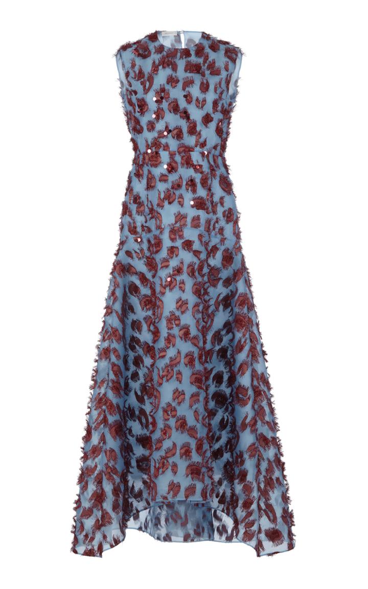 Delpozo Organza Midi Dress