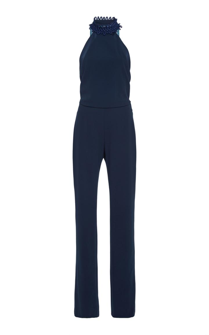 Galvan Rio Matte Crepe Jumpsuit