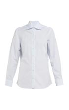 Giuliva Heritage Collection Elvira Cotton Poplin Handmade Slim Fit Shirt