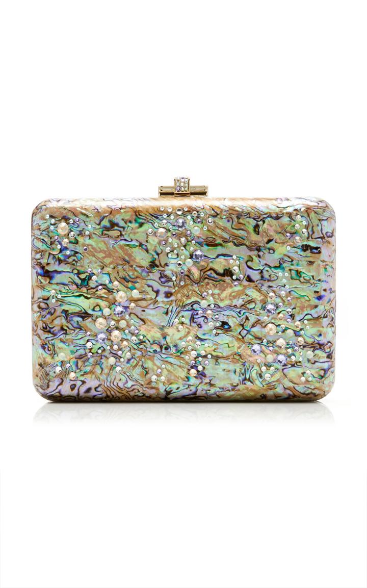 Judith Leiber Couture Under The Sea Crystal Slim Clutch