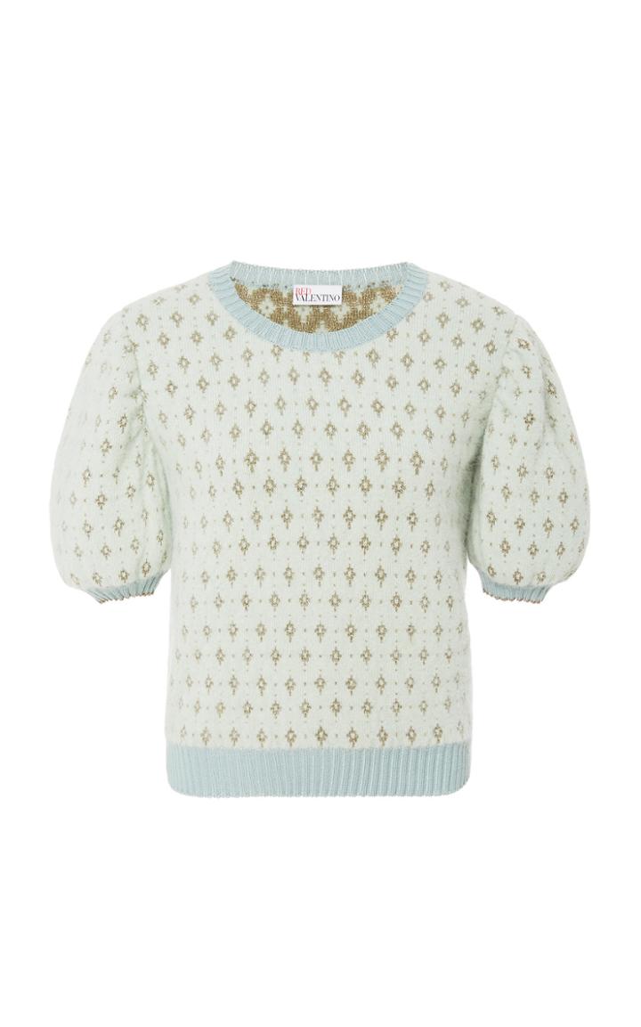 Red Valentino Patterned Knit Top