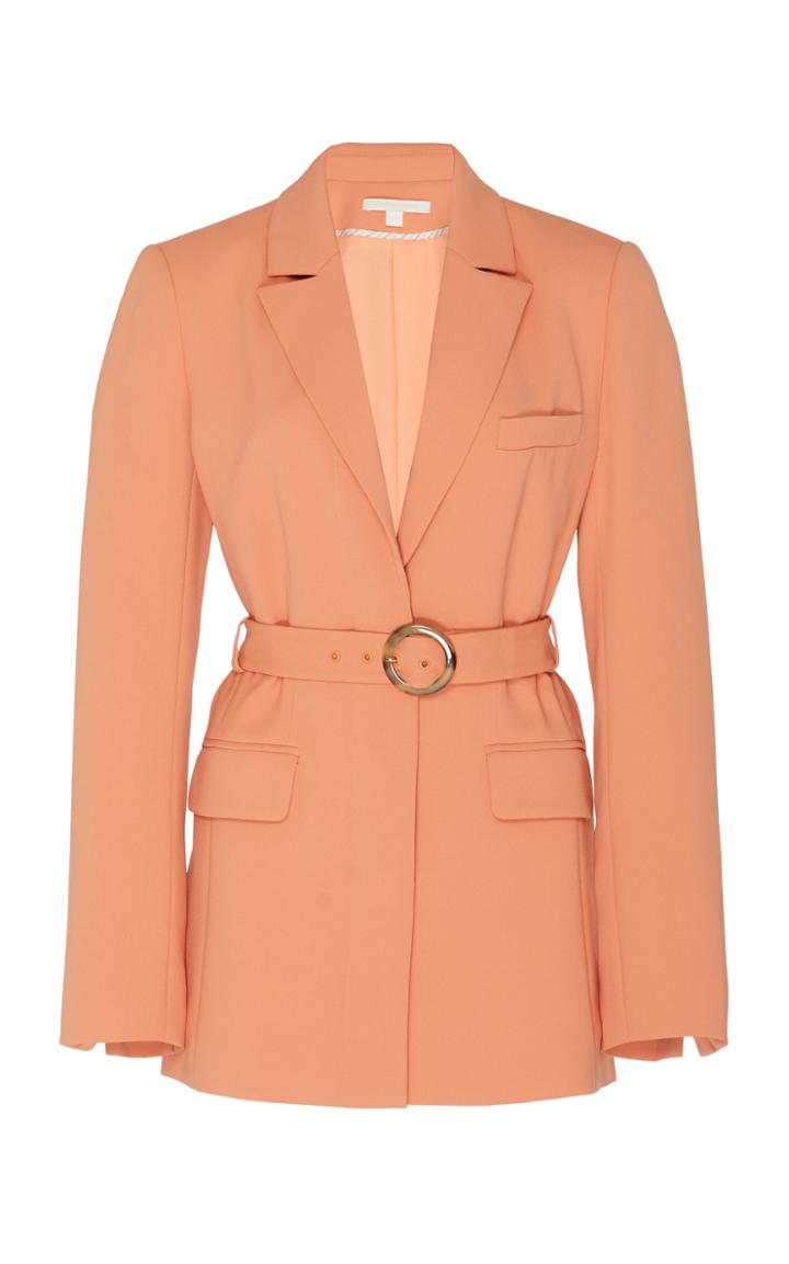 Moda Operandi Jonathan Simkhai Nadia Belted Crepe Blazer Size: 0