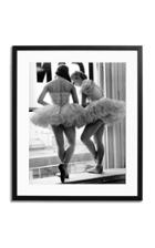 Sonic Editions Ballerinas Standing On Window Framed Print