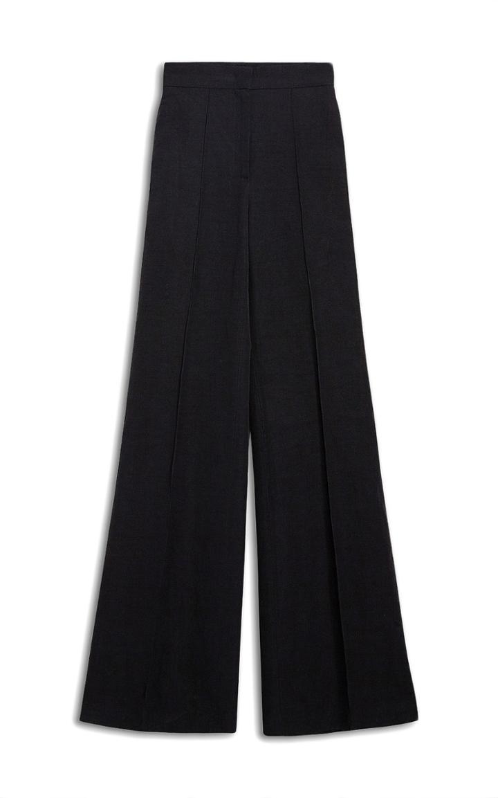 Moda Operandi Brock Collection Simona Cotton-linen Wide-leg Trousers