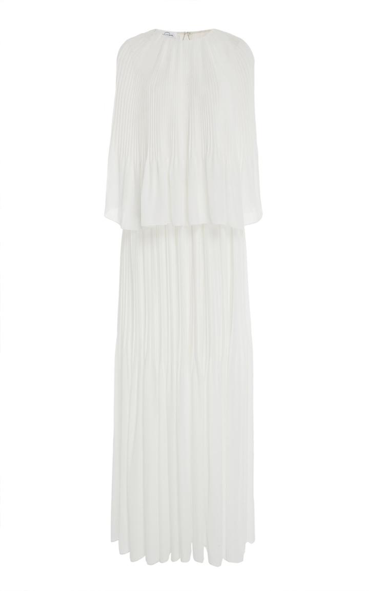 Oscar De La Renta Layered Cape Drape Caftan