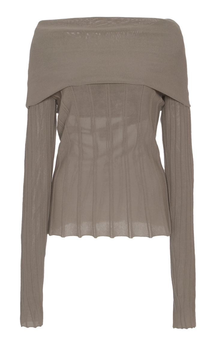 Agnona Off-the-shoulder Knit Top