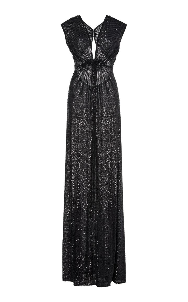 Naeem Khan Sequined Fit-and-flare Dress