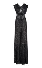 Naeem Khan Sequined Fit-and-flare Dress